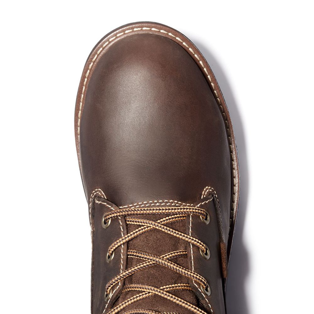 Botas de Trabajo Timberland Mujer Pro® Hightower 6” Alloy Toe Marrones Oscuro - Chile UBX-398764